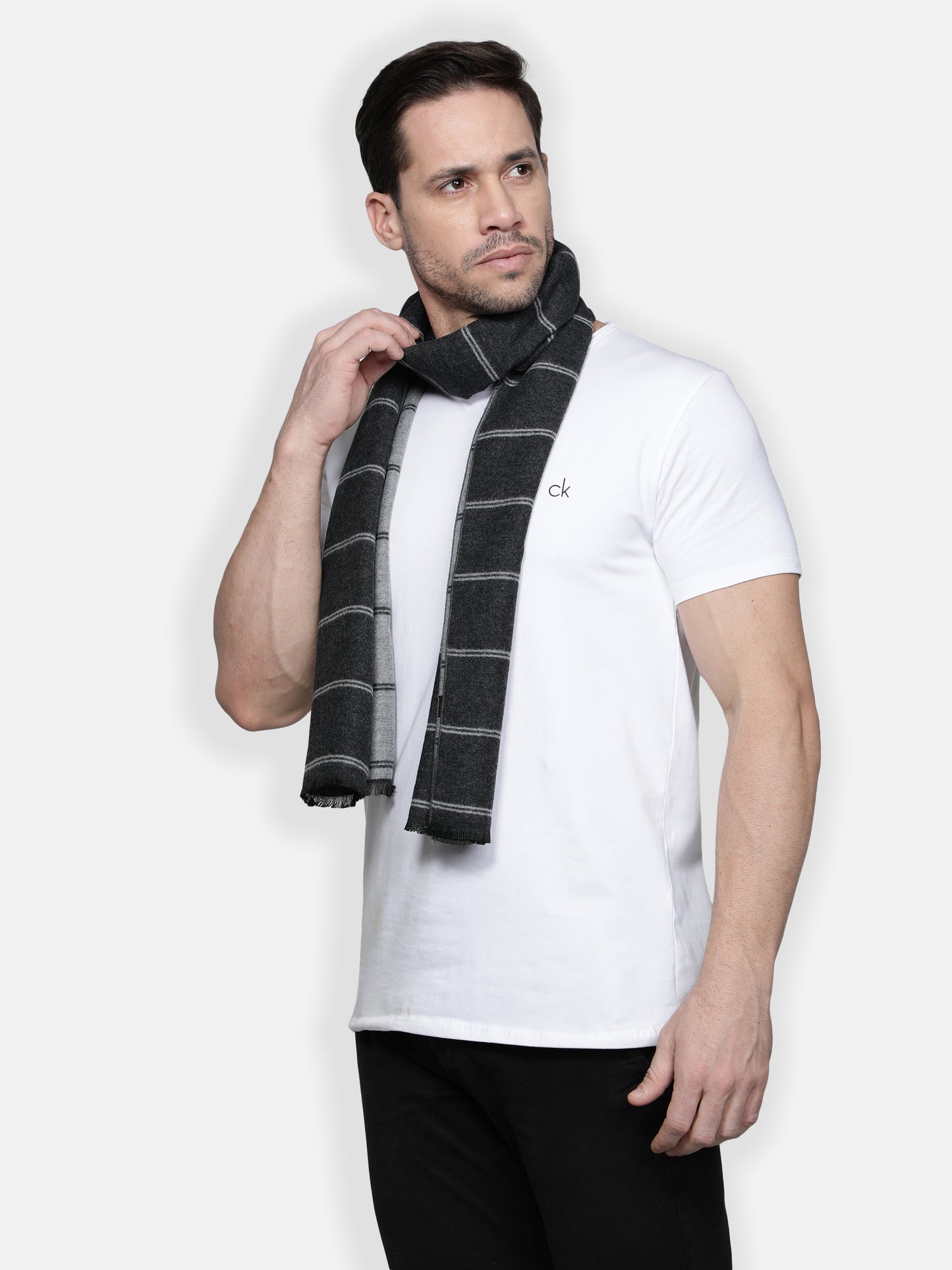 Alvaro Castagnino Men's Grey::Black Muffler