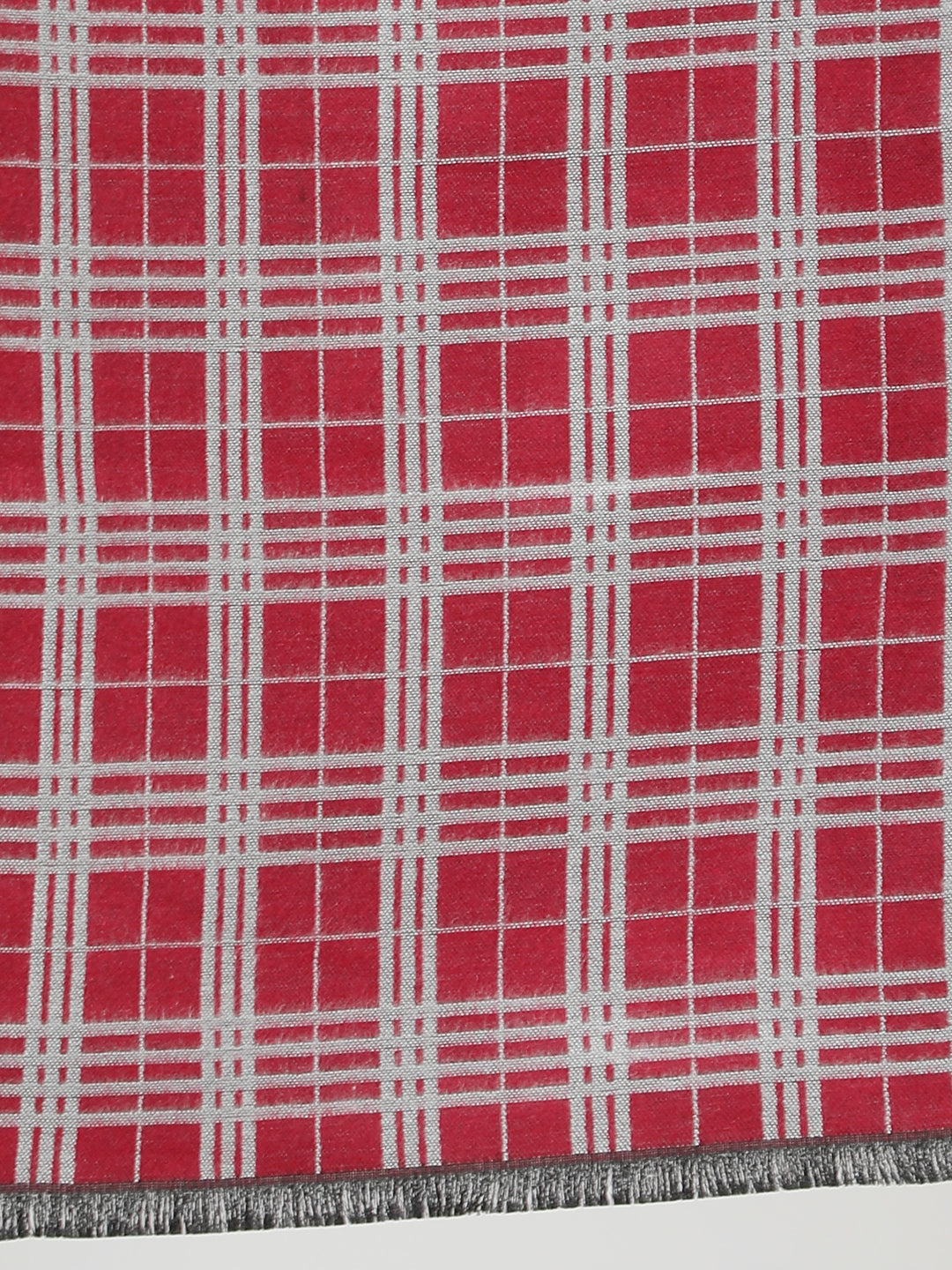 Alvaro Castagnino Men's Red::White::Blue Checked Muffler