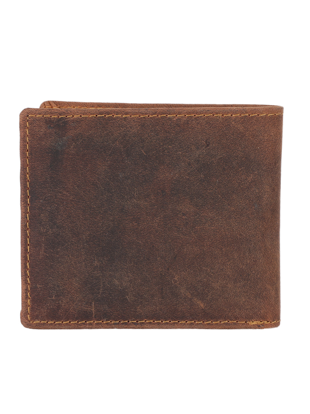 Tan Distressed Virgo Leather Wallet