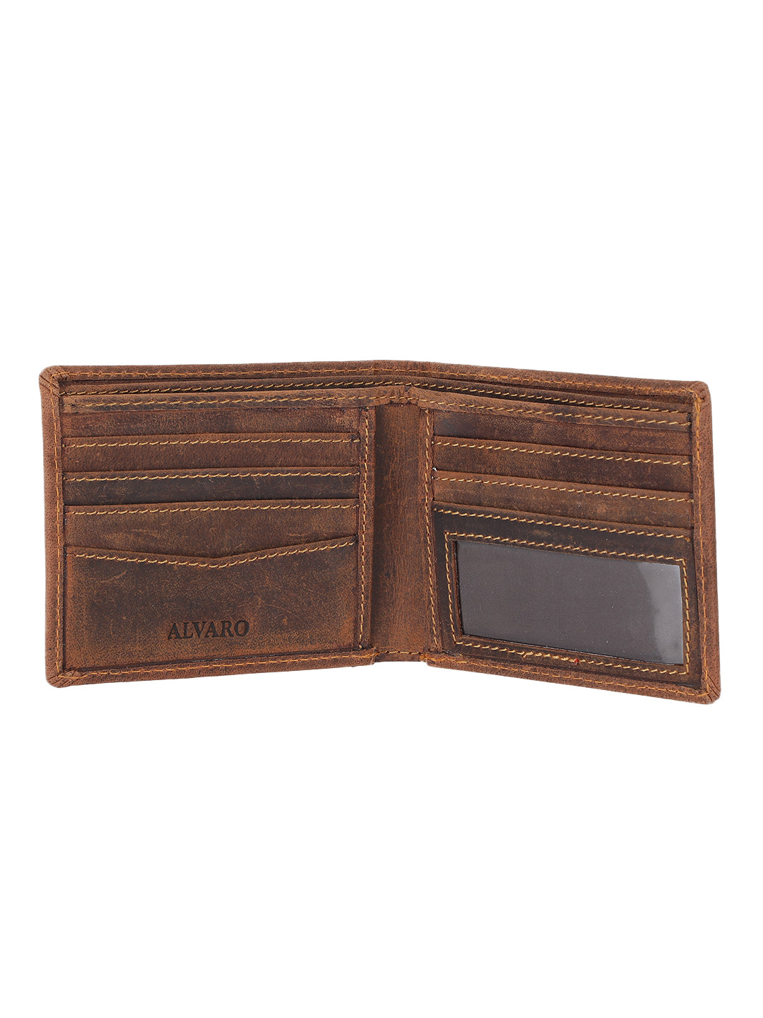 Alvaro Castagnino Men's Brown Color Leather Wallet