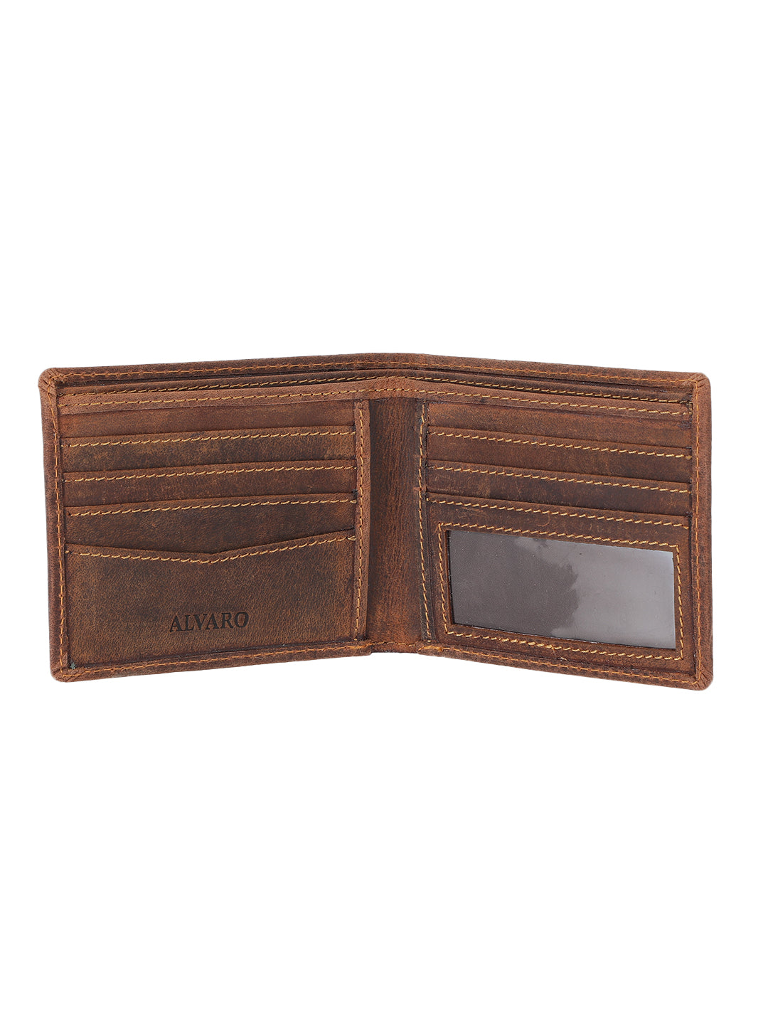 Alvaro Castagnino Men's Brown Color Leather Wallet