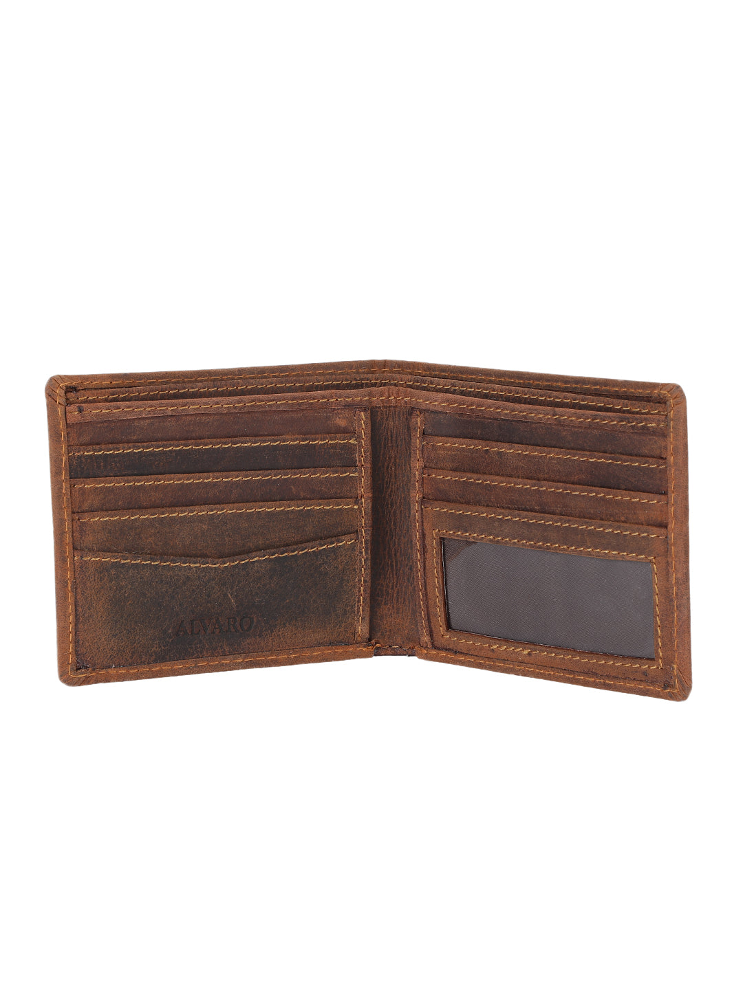 Alvaro Castagnino Men's Brown Color Leather Wallet