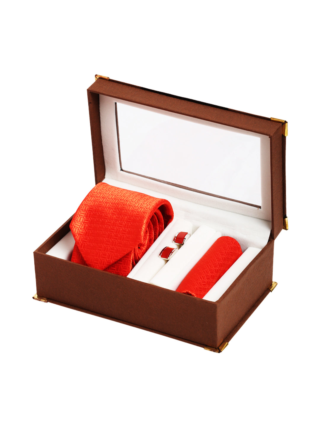 Alvaro Castagnino Men's Red Color Solid Design Gift Set
