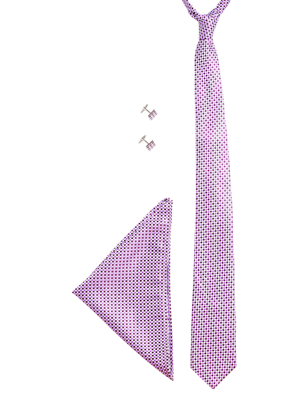 Alvaro Castagnino Men's Purple Color Dotted Design Gift Set