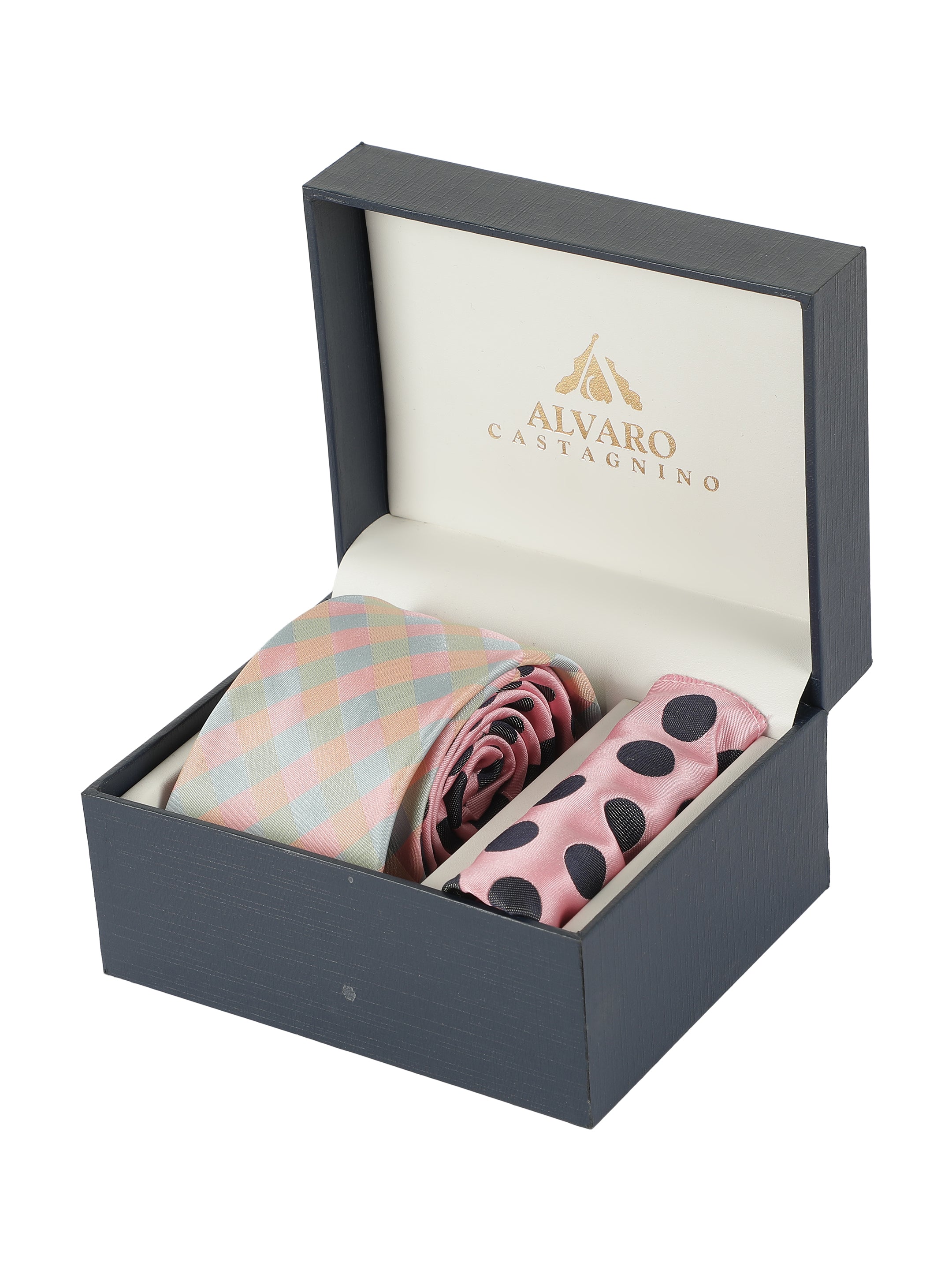 Alvaro Castagnino Men's Multi Color Panel Design Gift Set