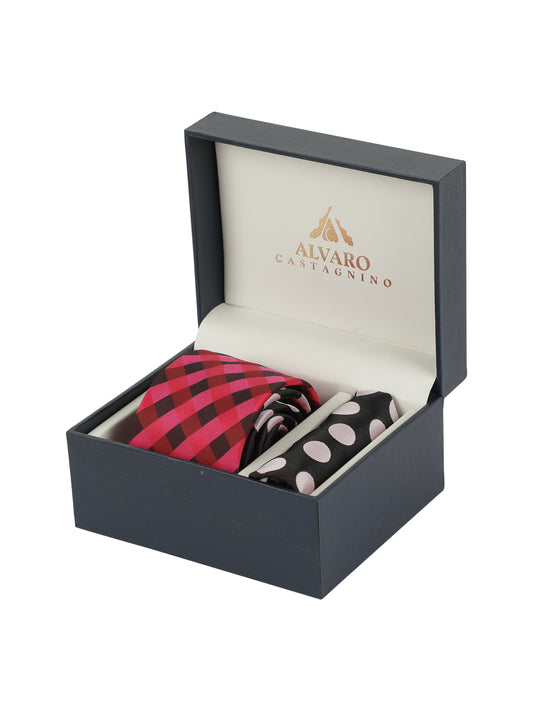 Alvaro Castagnino Men's BLACK::WHITE::YELLOW Color Panel Design Gift Set