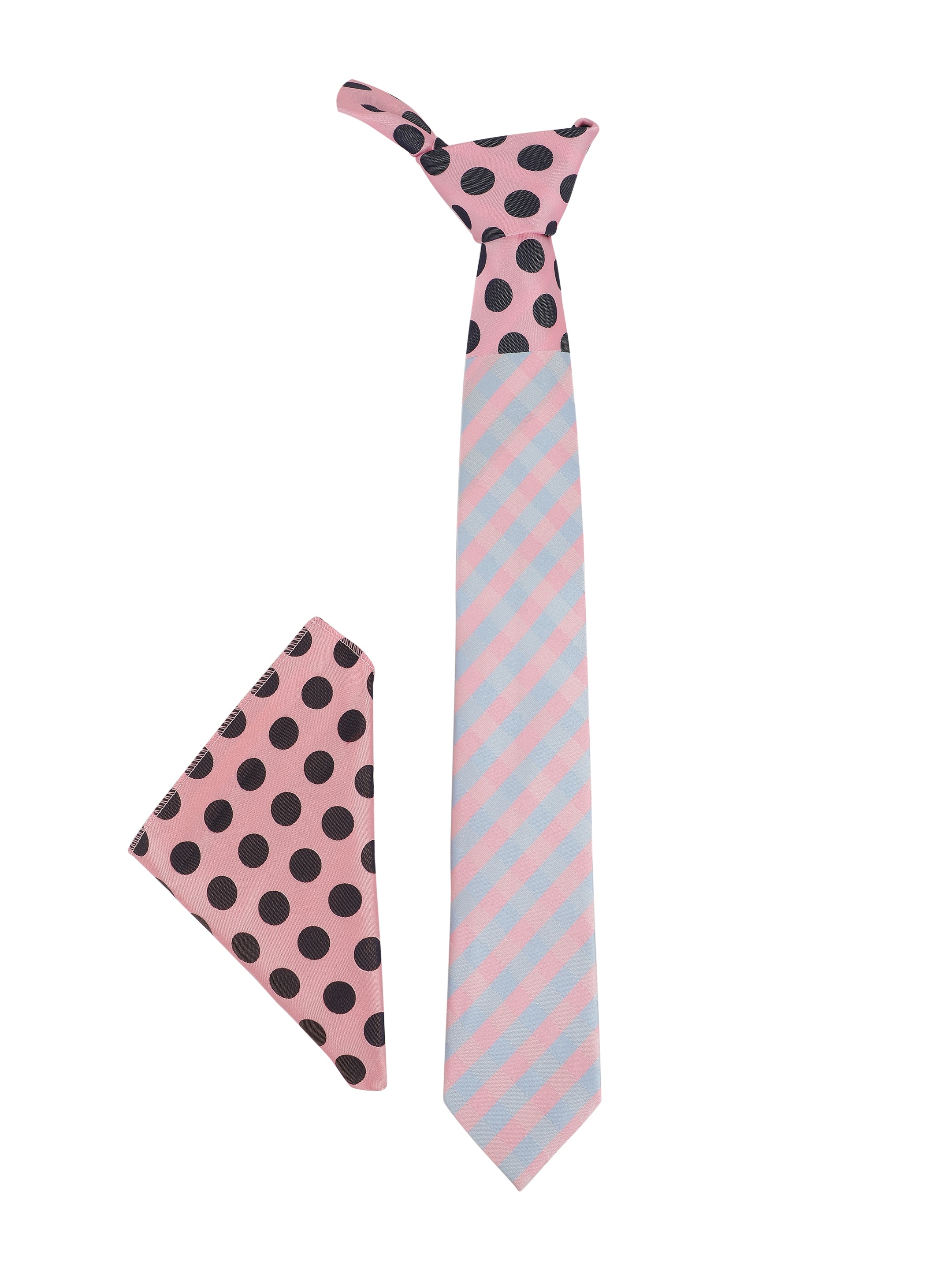 Alvaro Castagnino Men's Pink::Black::Blue Color Panel Design Gift Set