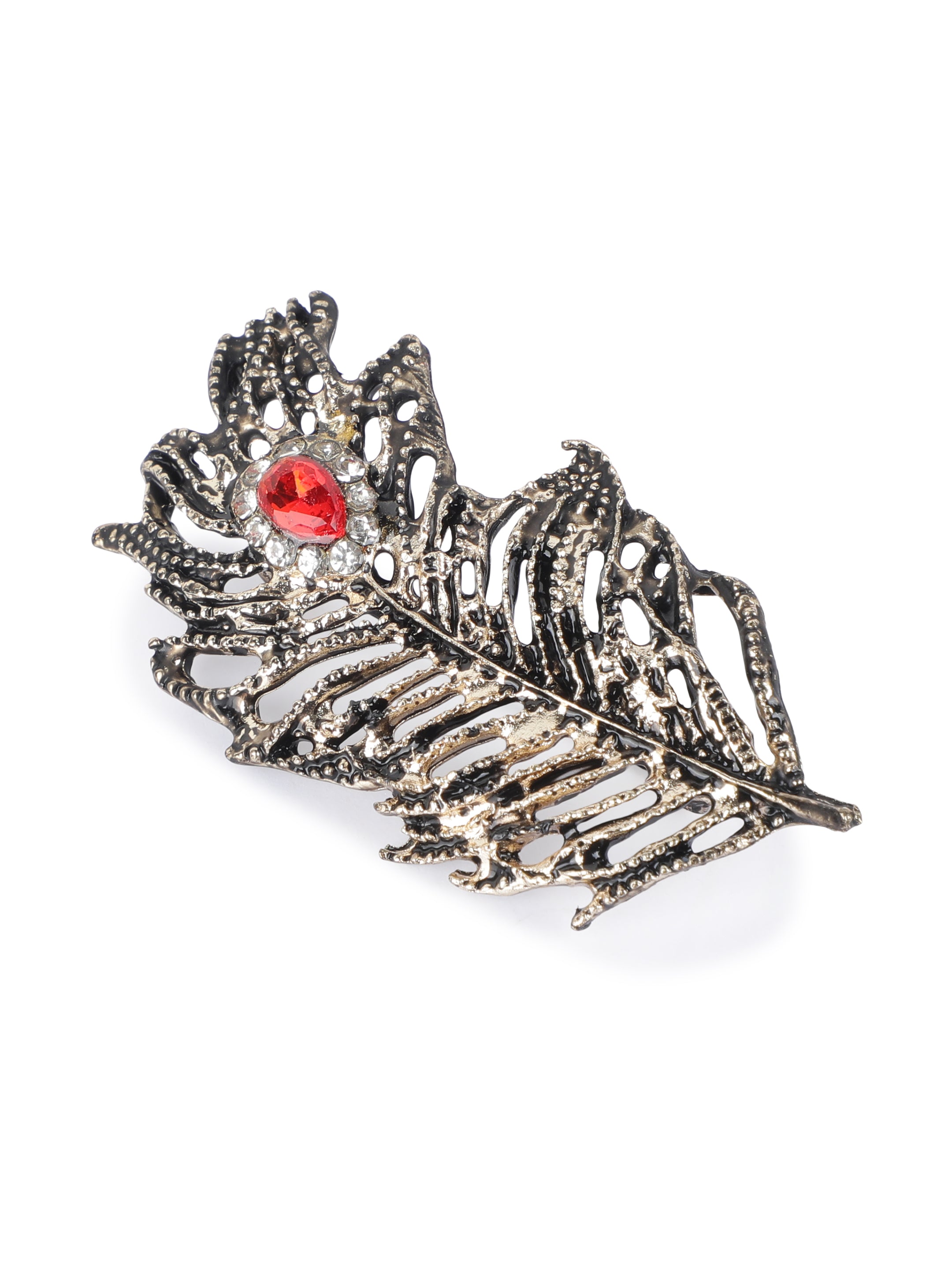 Alvaro Castagnino Metallic Silver Colored Fancy Brooch for Men's