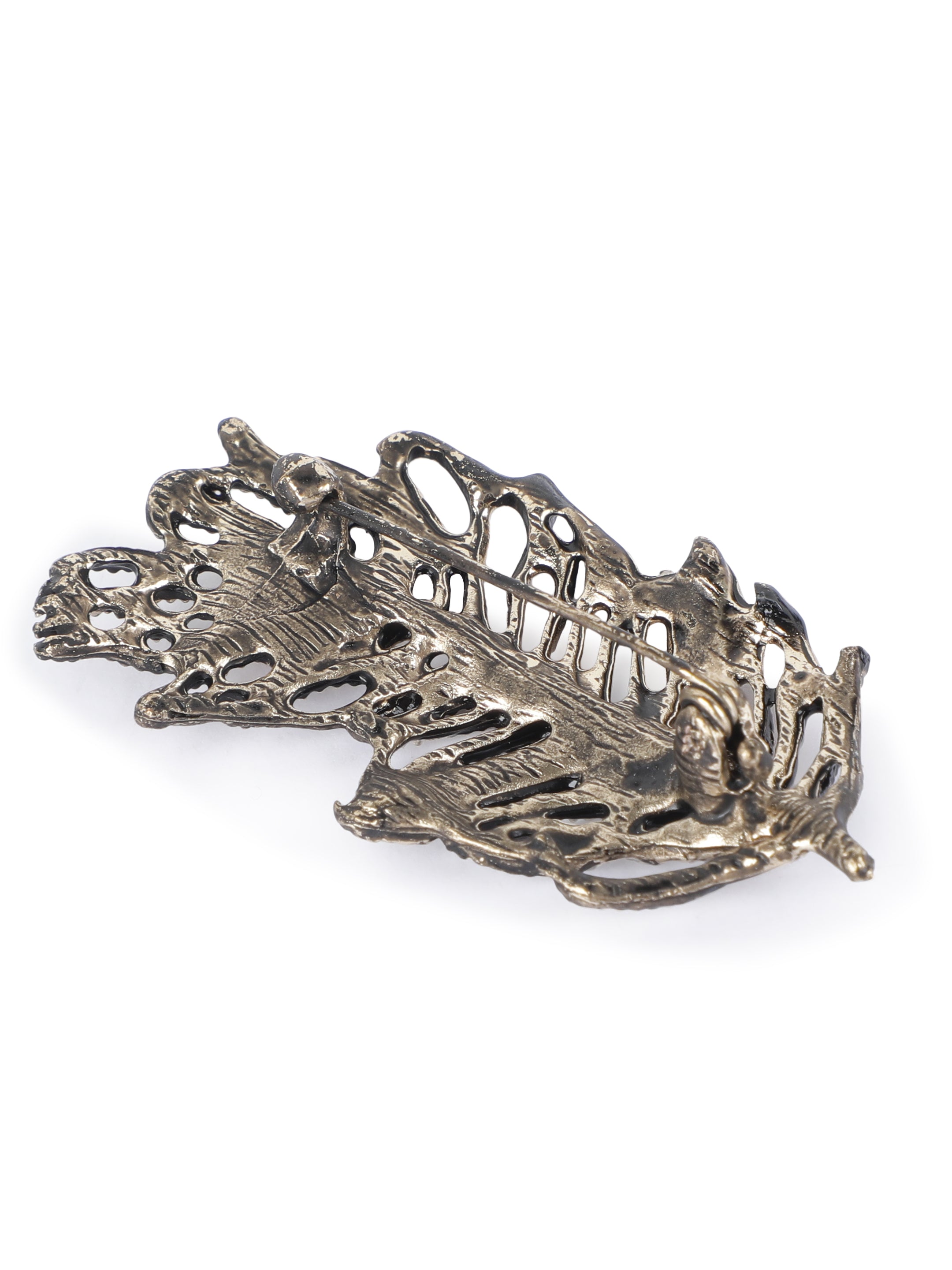 Alvaro Castagnino Metallic Silver Colored Fancy Brooch for Men's