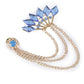 Alvaro Castagnino Metallic Blue::Gold Colored Fancy Brooch for Men's