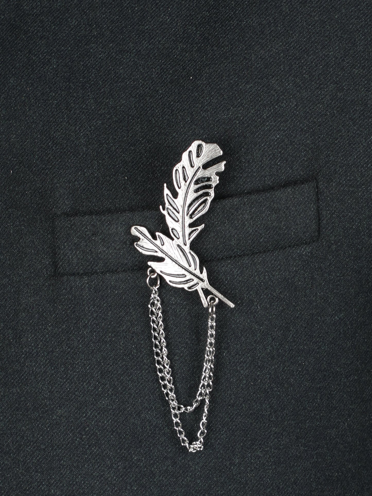 Alvaro Castagnino Metallic Grey Colored Fancy Brooch for Men's