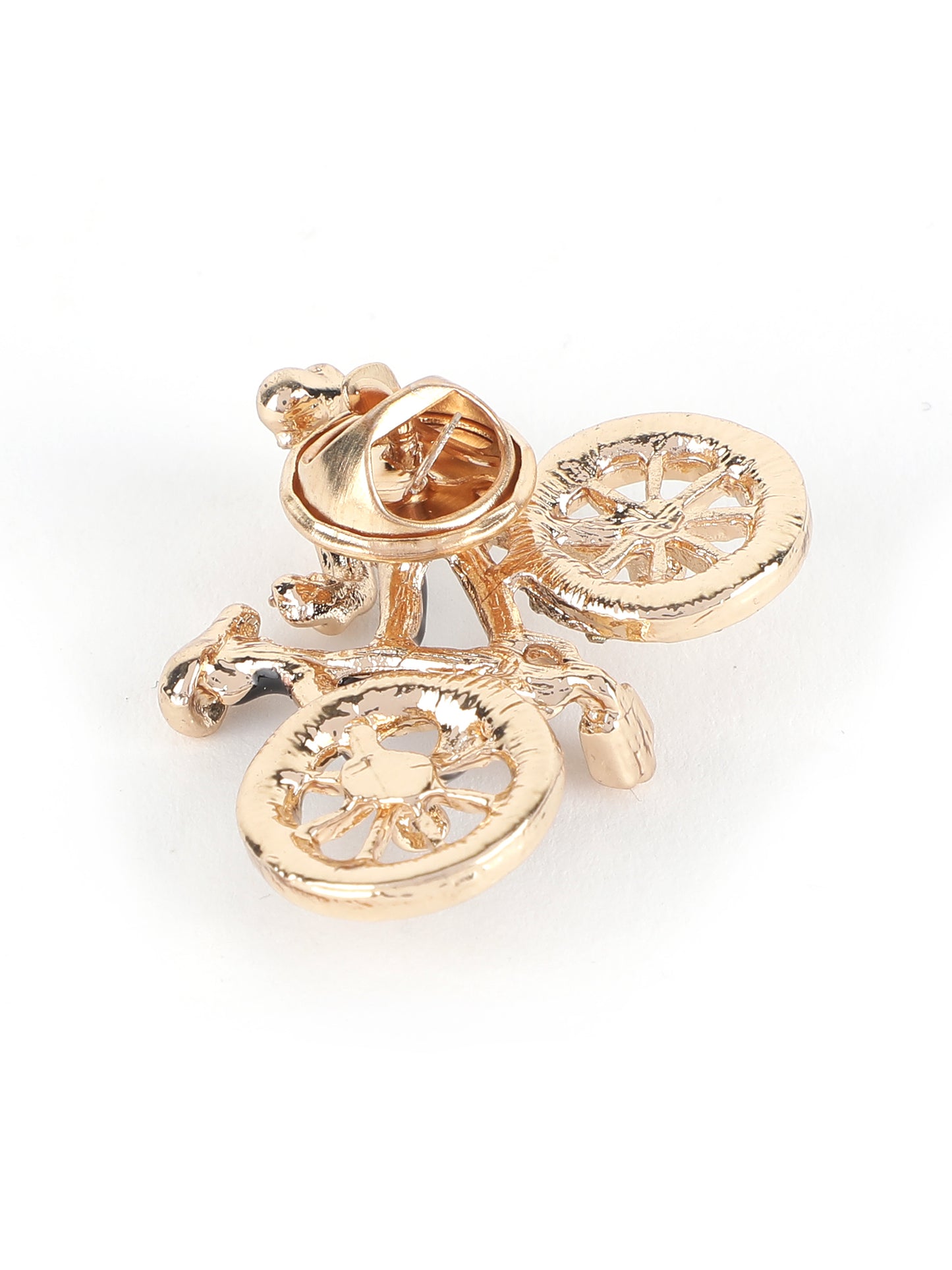Alvaro Castagnino Metallic Golden::Diamond Colored Fancy Brooch for Men