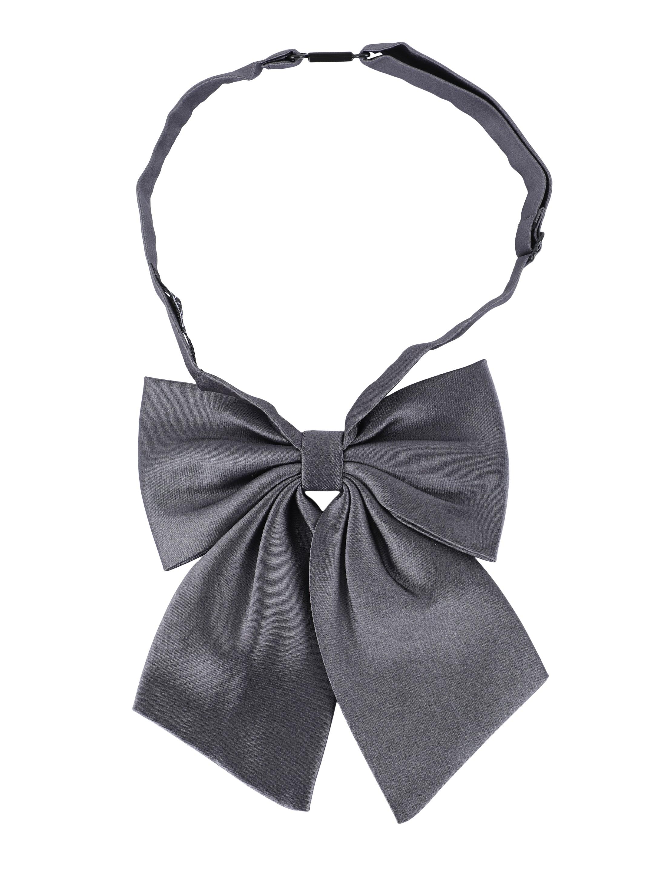 Alvaro Castagnino Men's Grey Colored Floppy Solid Bow Tie