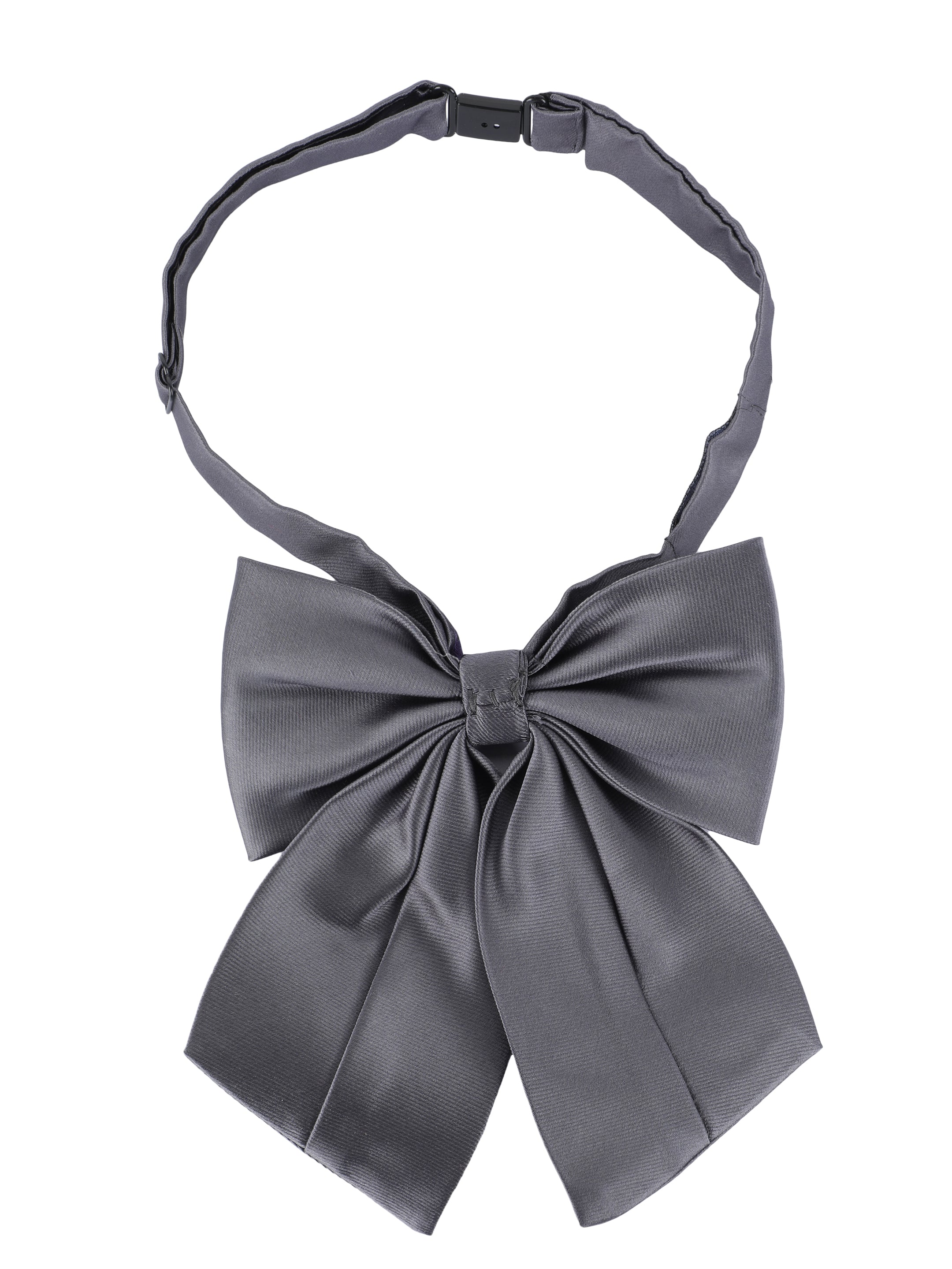 Alvaro Castagnino Men's Grey Colored Floppy Solid Bow Tie