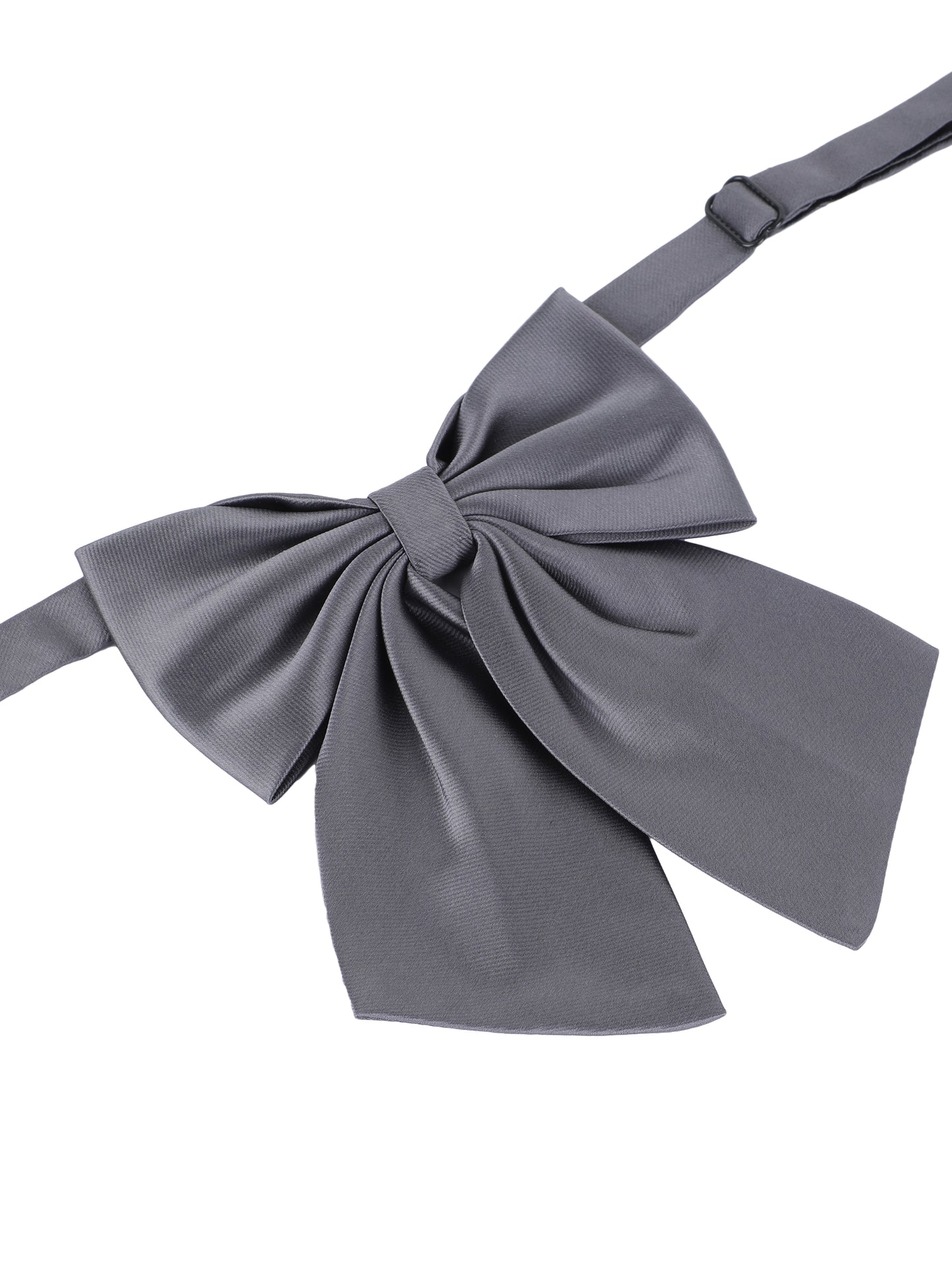 Alvaro Castagnino Men's Grey Colored Floppy Solid Bow Tie