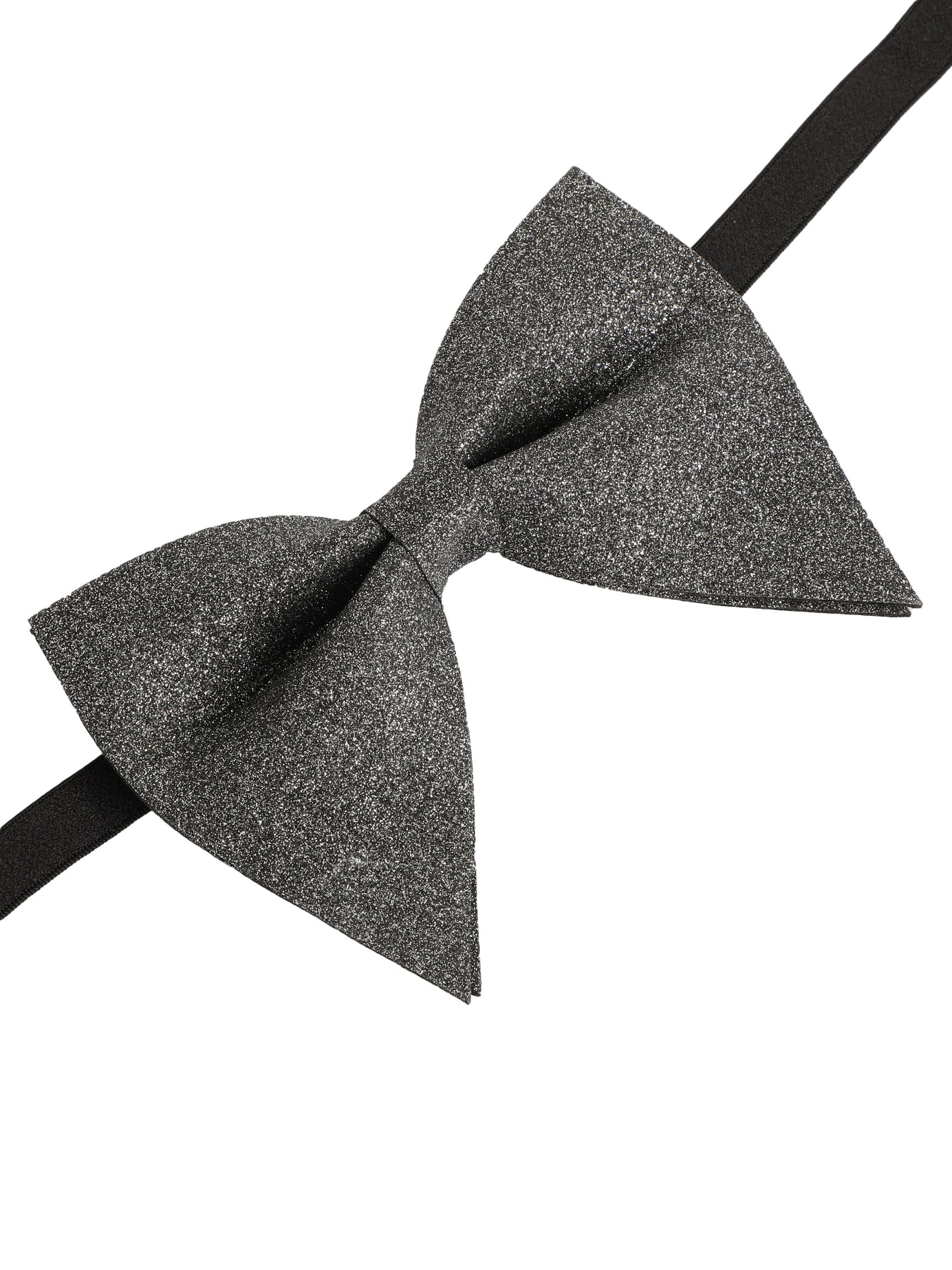 Alvaro Castagnino Men's Grey Colored Glitter Type Bow Tie