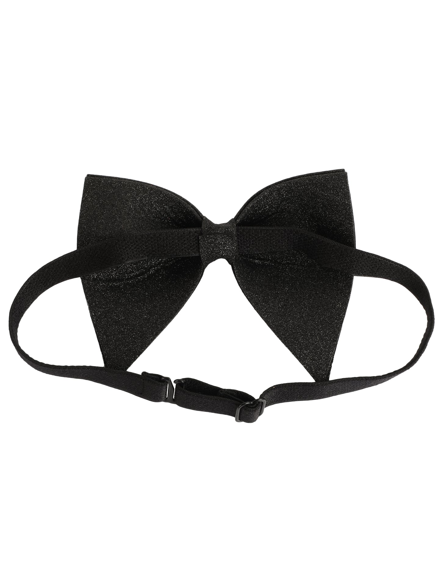 Alvaro Castagnino Men's Black Colored Glitter Type Bow Tie