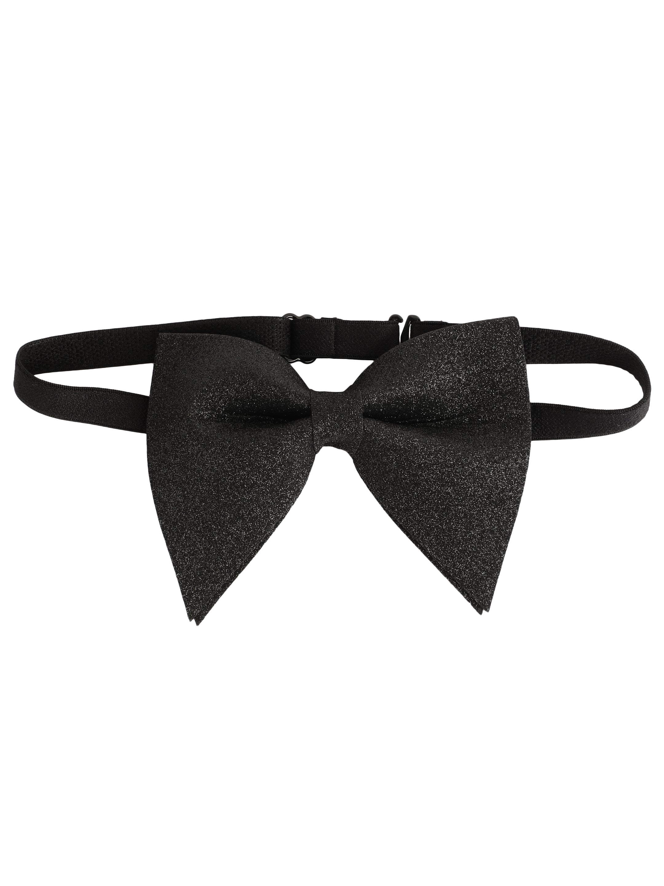 Alvaro Castagnino Men's Black Colored Glitter Type Bow Tie