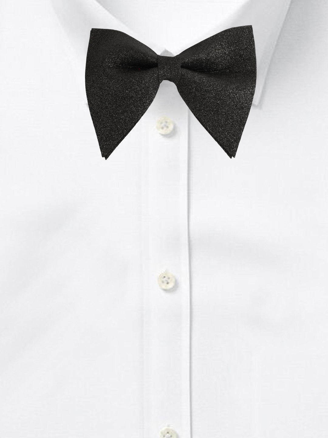 Alvaro Castagnino Men's Black Colored Glitter Type Bow Tie