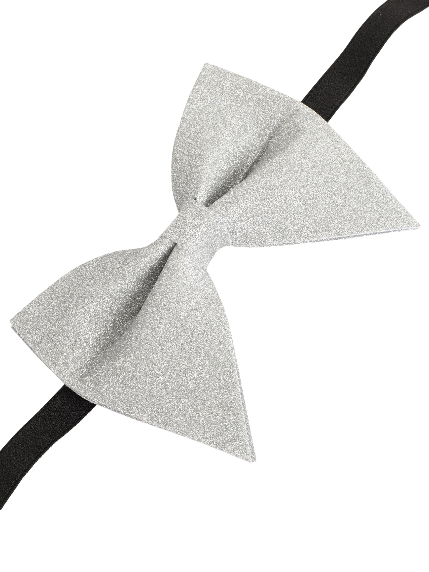 Alvaro Castagnino Men's White Colored Glitter Type Bow Tie