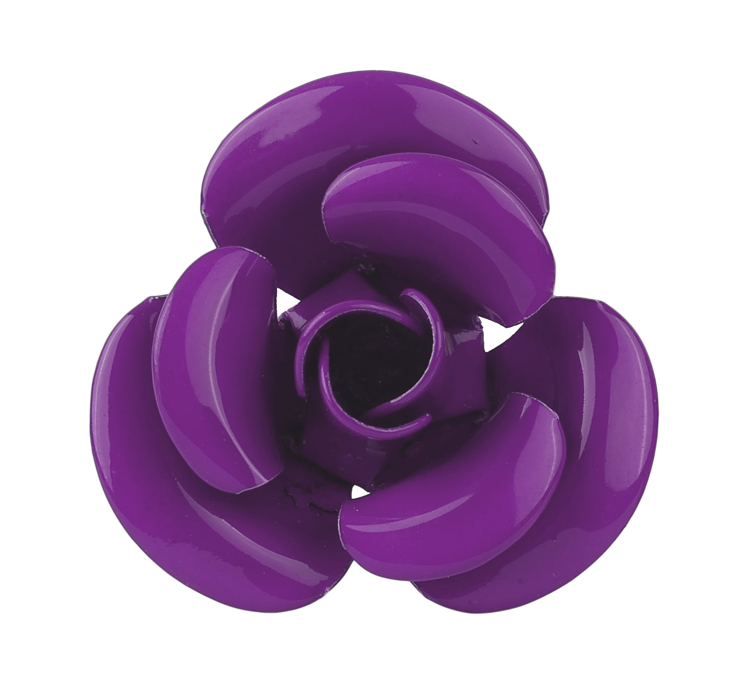 Alvaro Castagnino Purple Coloured Rose Shape Fun Cufflink