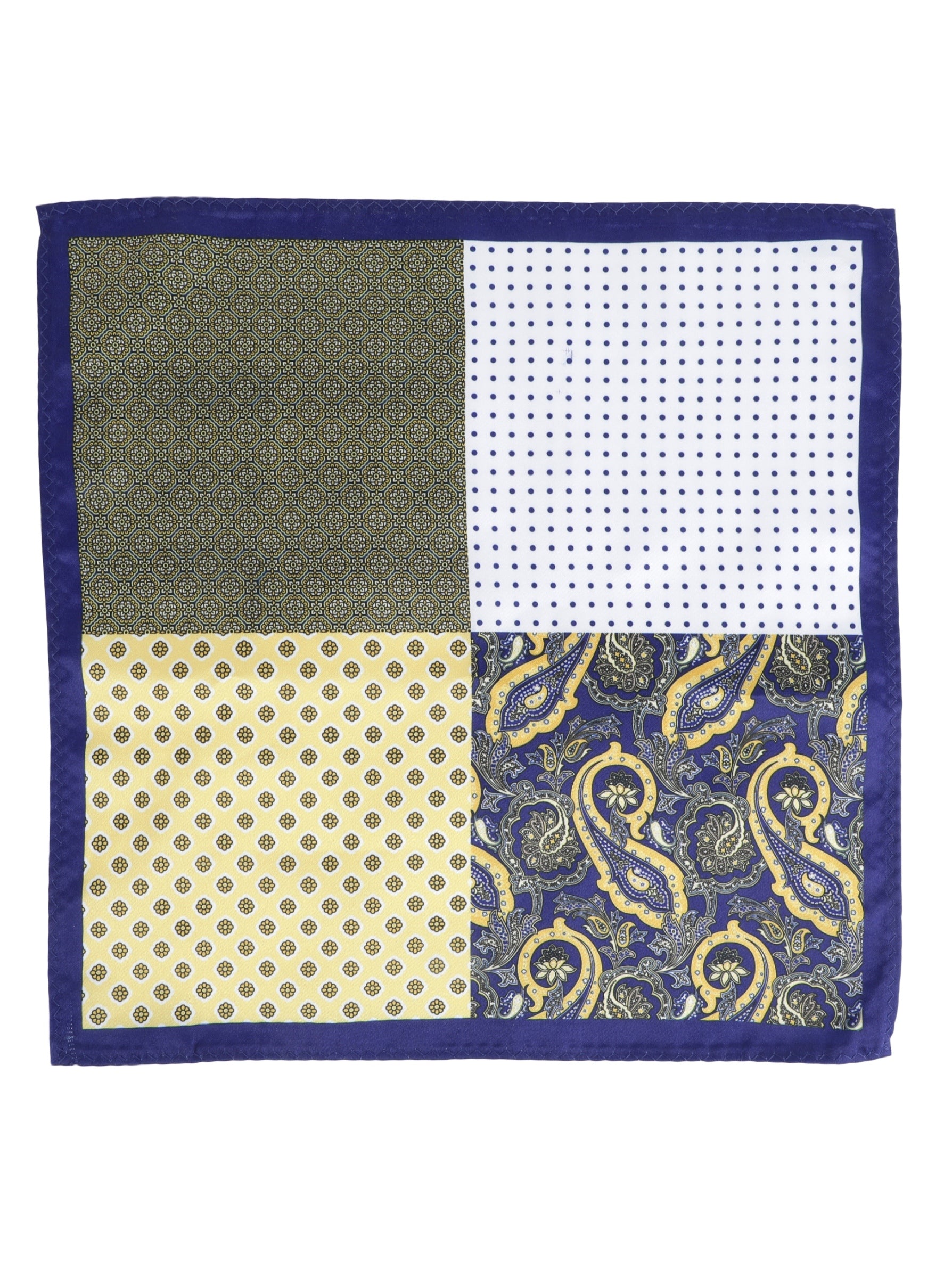 Alvaro Castagnino Multi Colored Microfiber Pocket Square