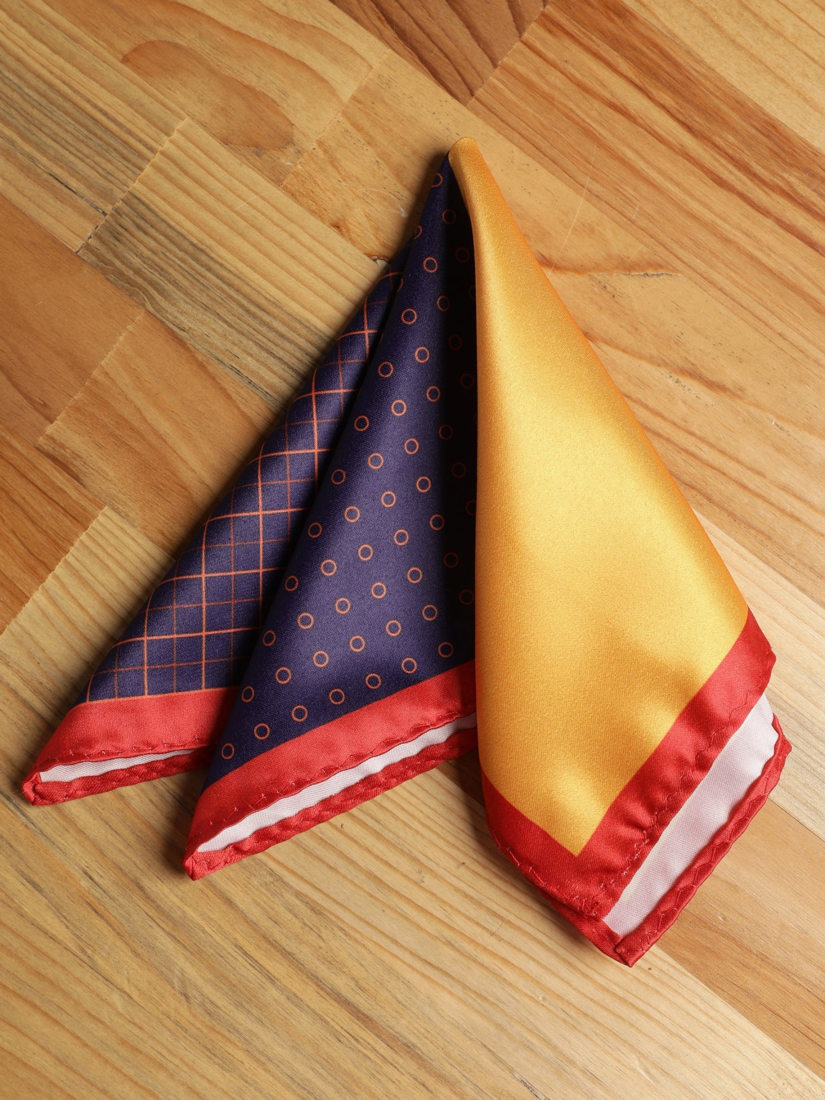 Alvaro Castagnino Multi Colored Microfiber Pocket Square