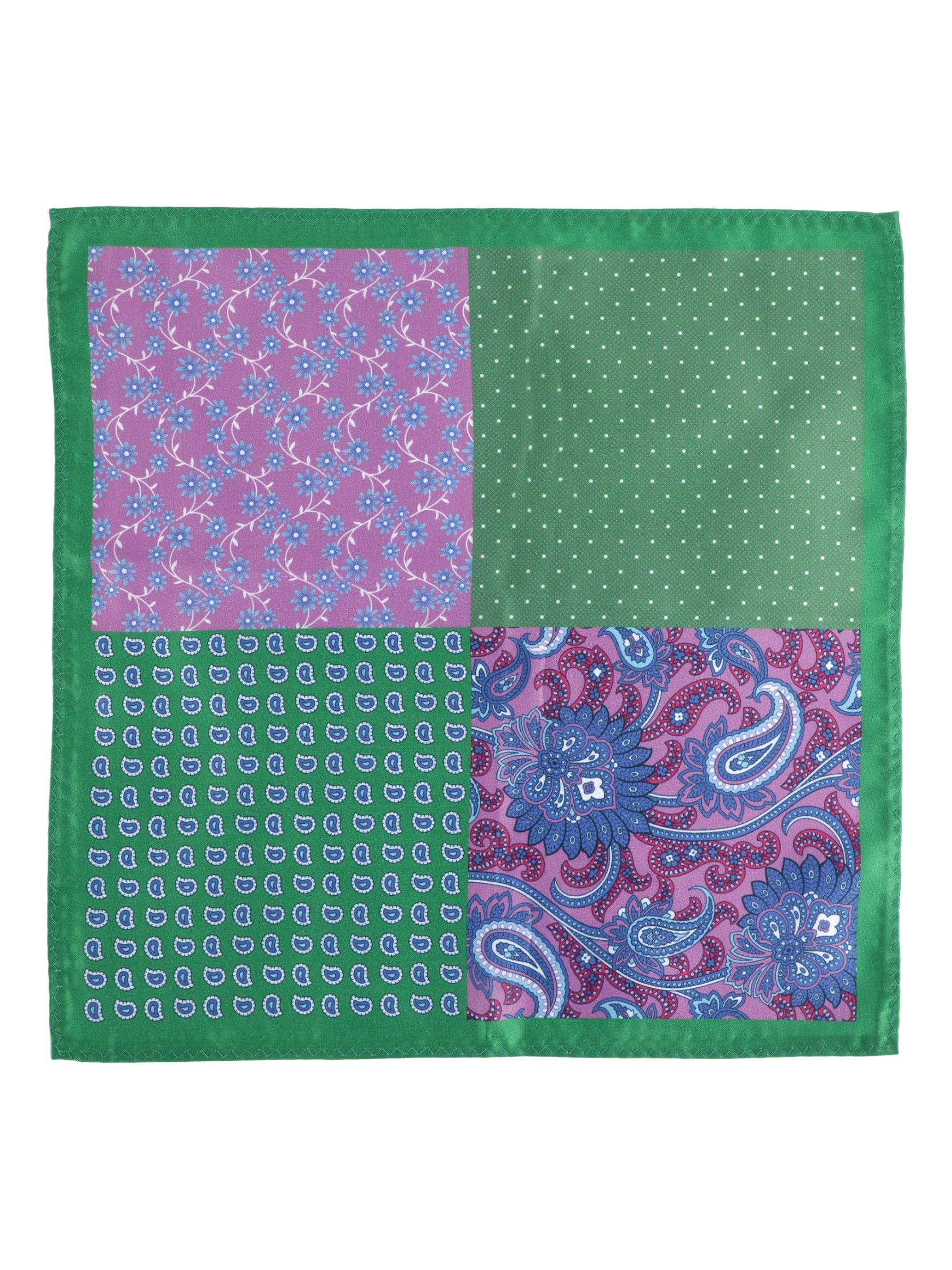 Alvaro Castagnino Multi Colored Microfiber Pocket Square