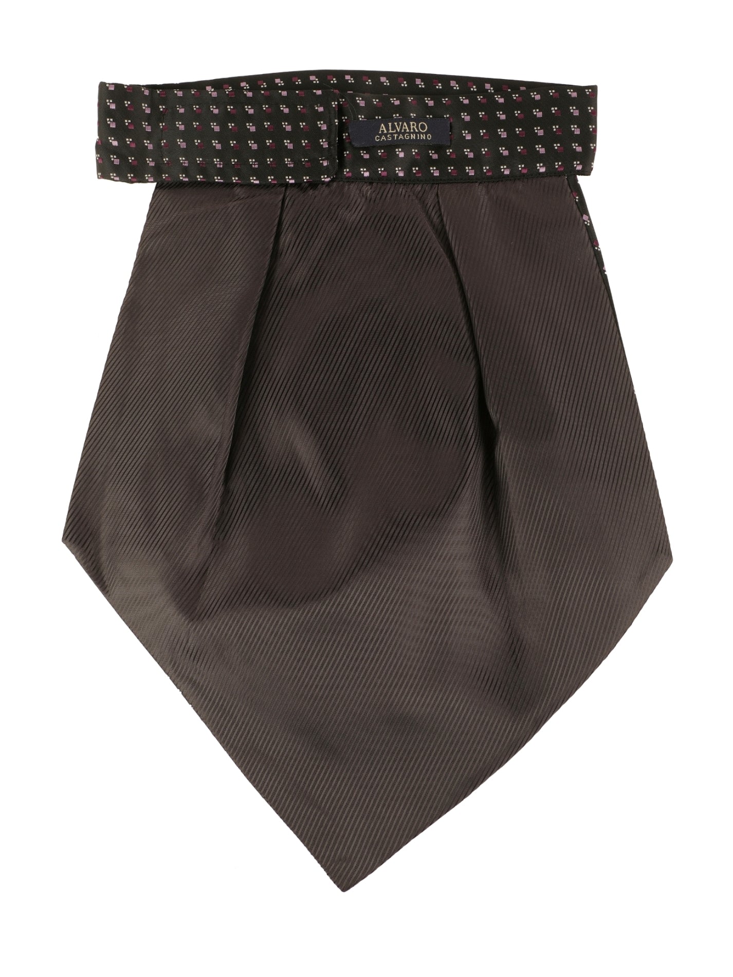 Alvaro Castagnino Men's Black::Purple Color Microfiber Cravat