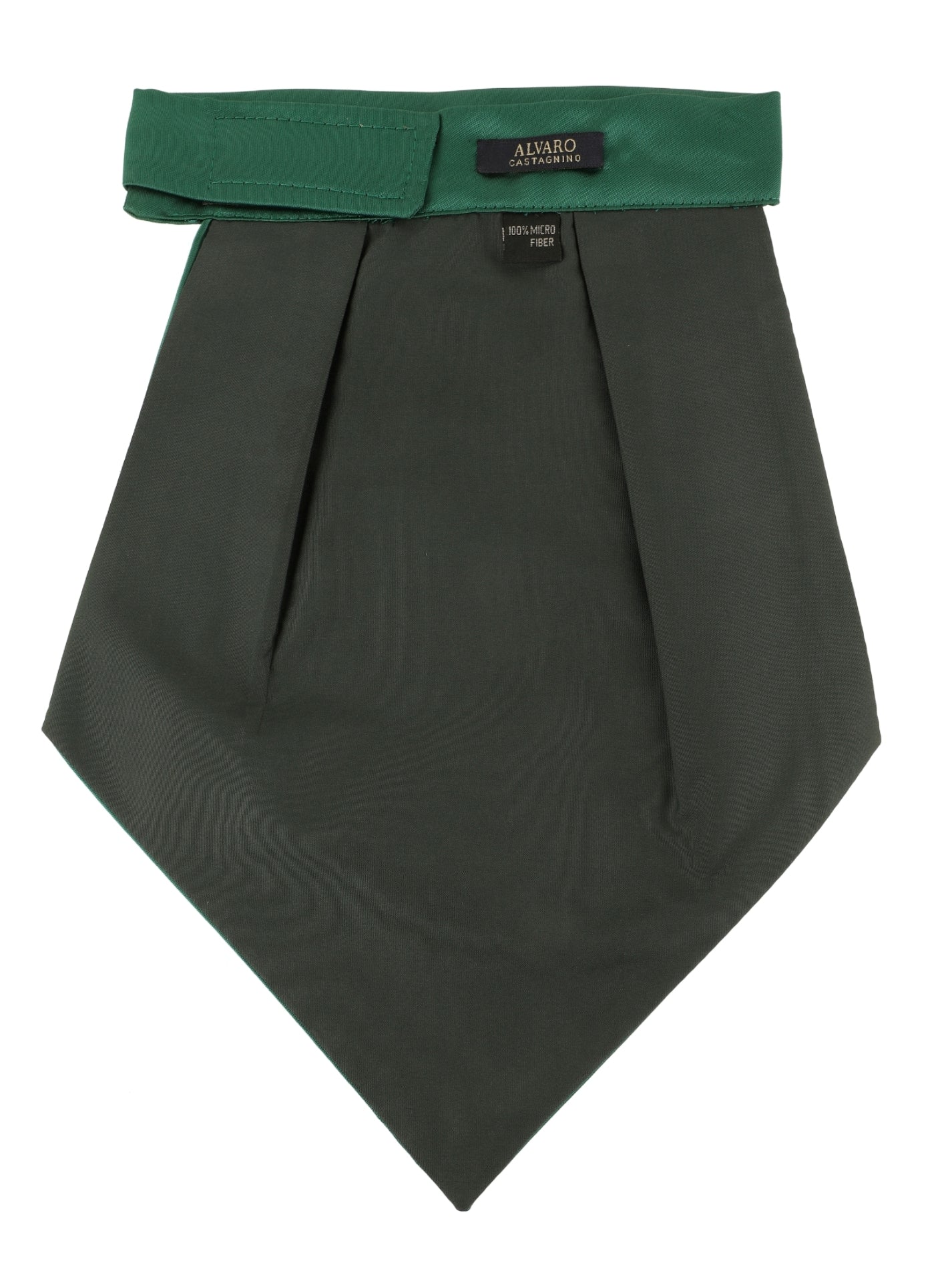 Alvaro Castagnino Men's Green Color Microfiber Cravat