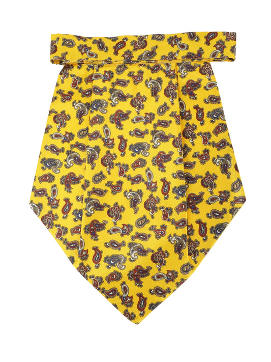 Alvaro Castagnino Men's Yellow::Multi Color Microfiber Cravat