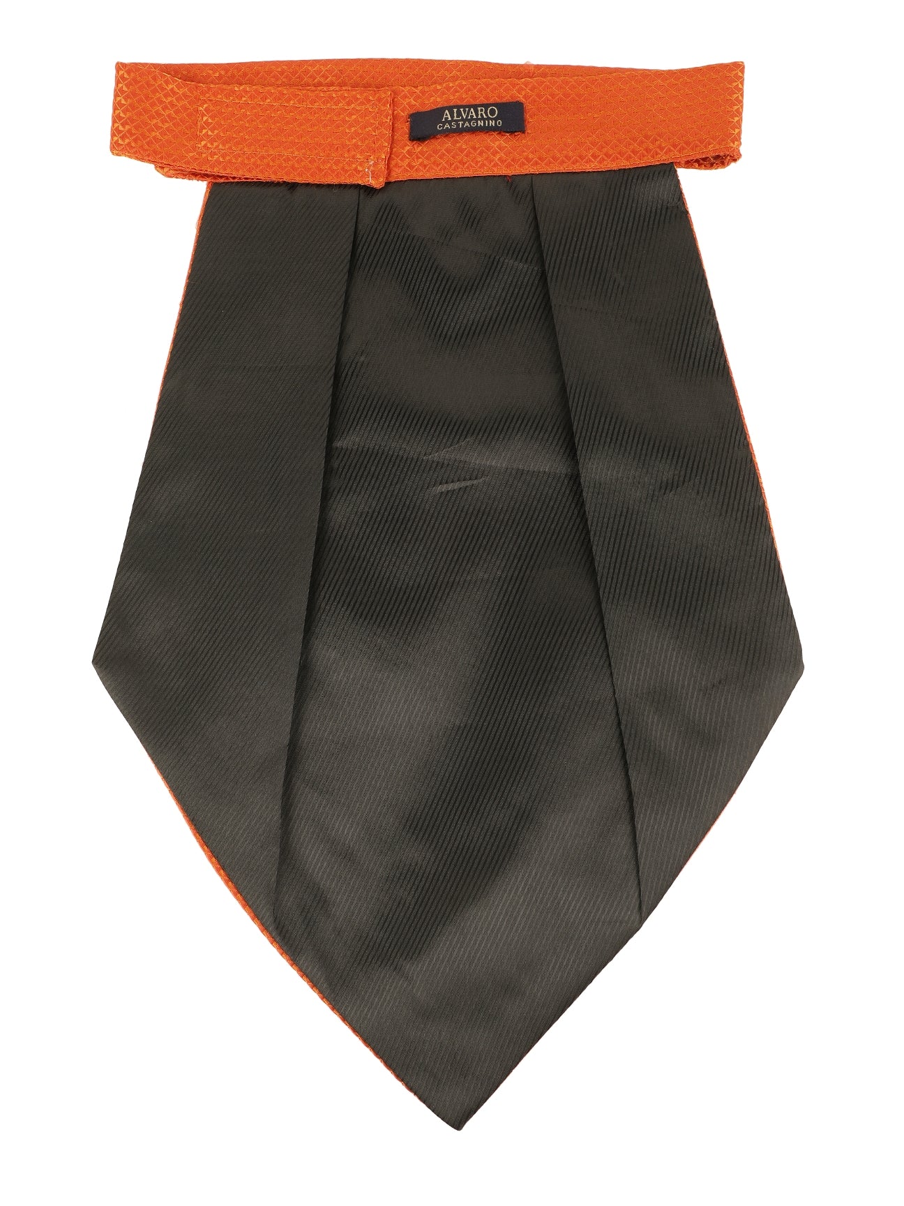 Alvaro Castagnino Men's Orange Color Microfiber Cravat
