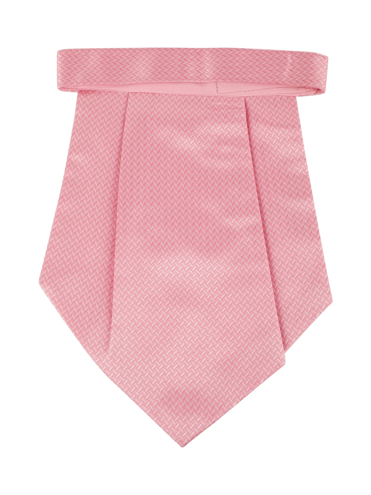 Pink Chevron Textured Cravat