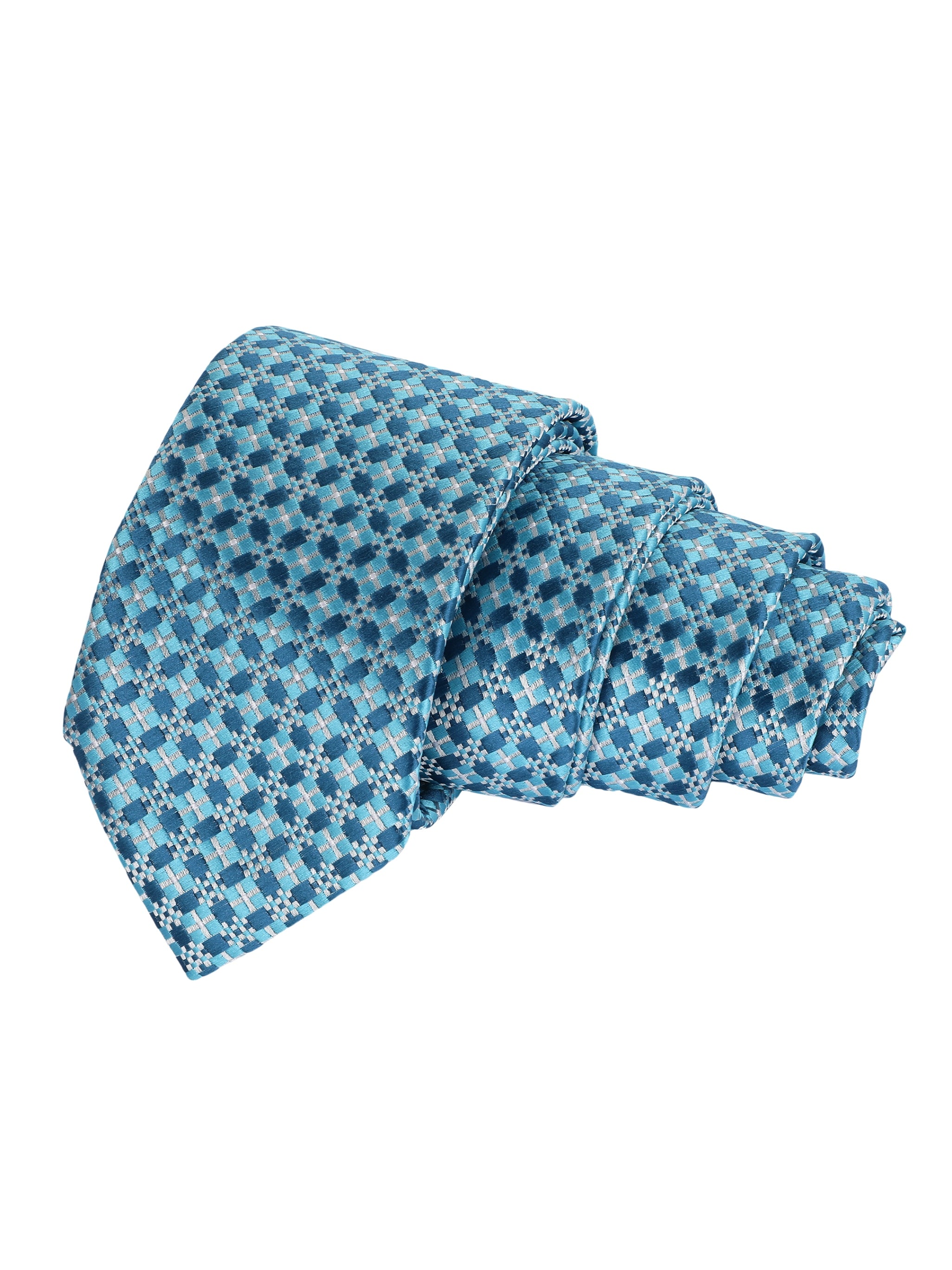 Alvaro Castagnino Microfiber TURQUOISE Coloured Necktie for Men