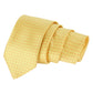 Alvaro Castagnino Microfiber Yellow & Gold Coloured Printed Necktie for Men