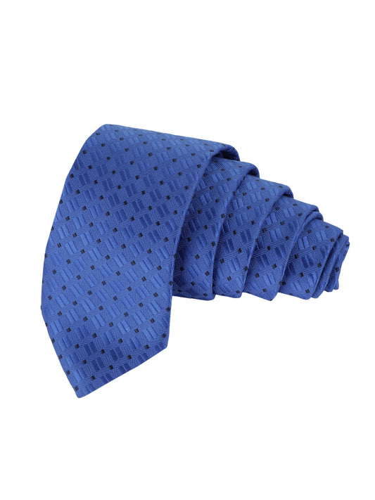 Alvaro Castagnino Microfiber Blue Coloured Printed Necktie for Men