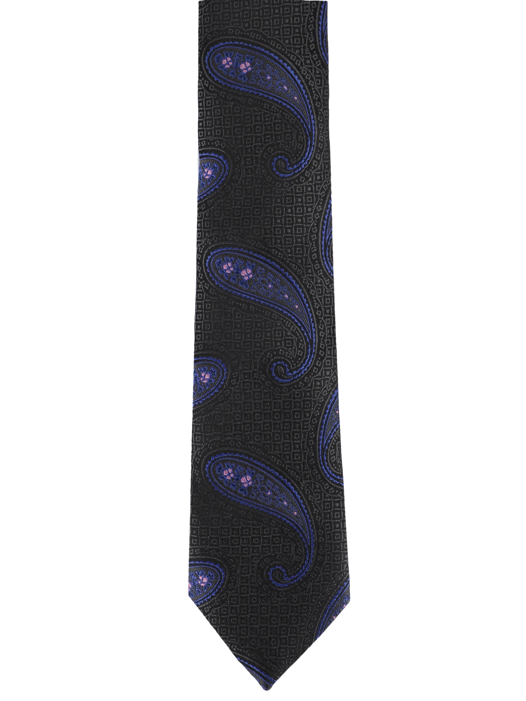 Black & Blue Paisley Necktie