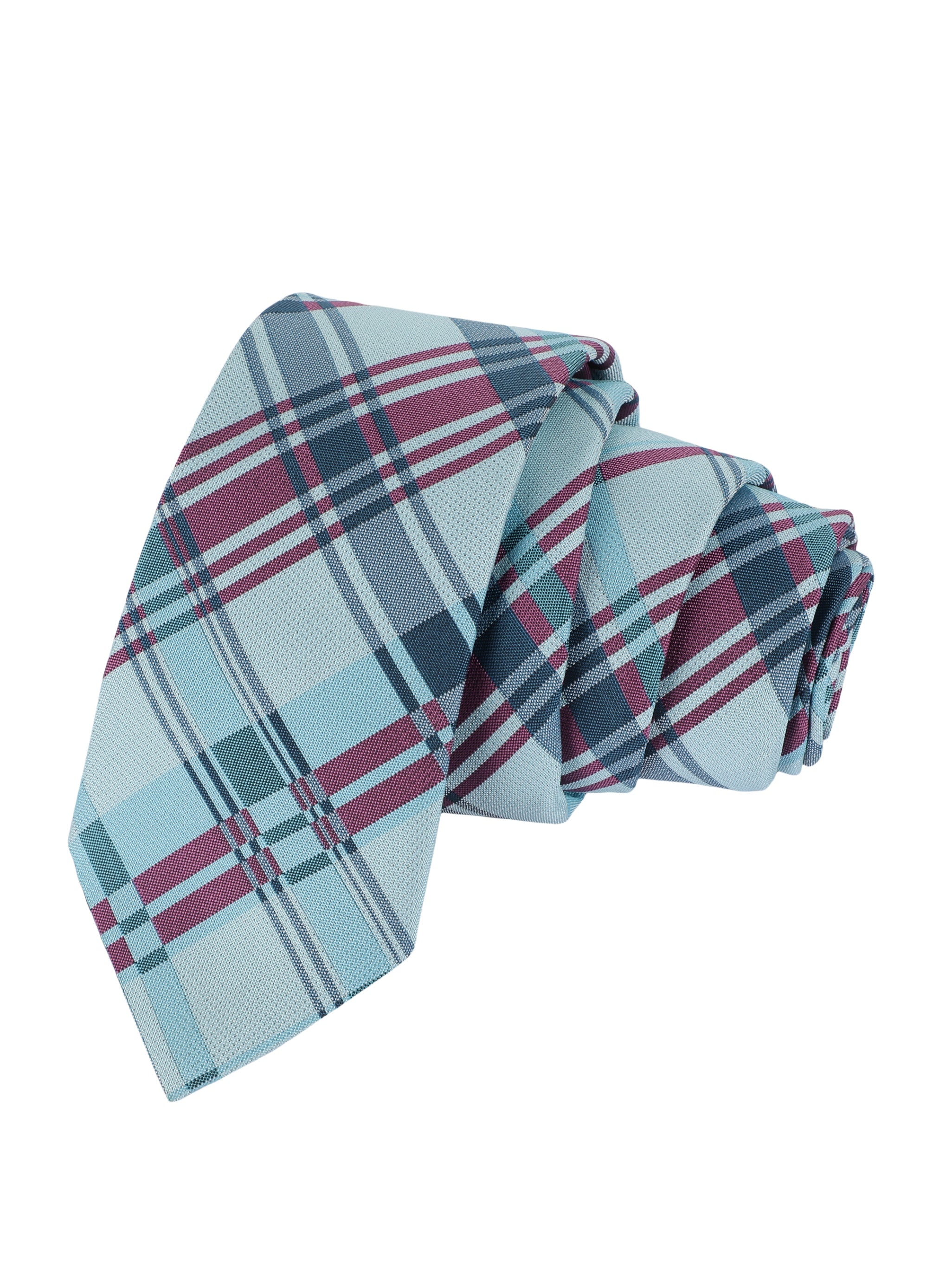 Alvaro Castagnino Microfiber Blue & Multi Coloured Printed Necktie with same fabric box for Men