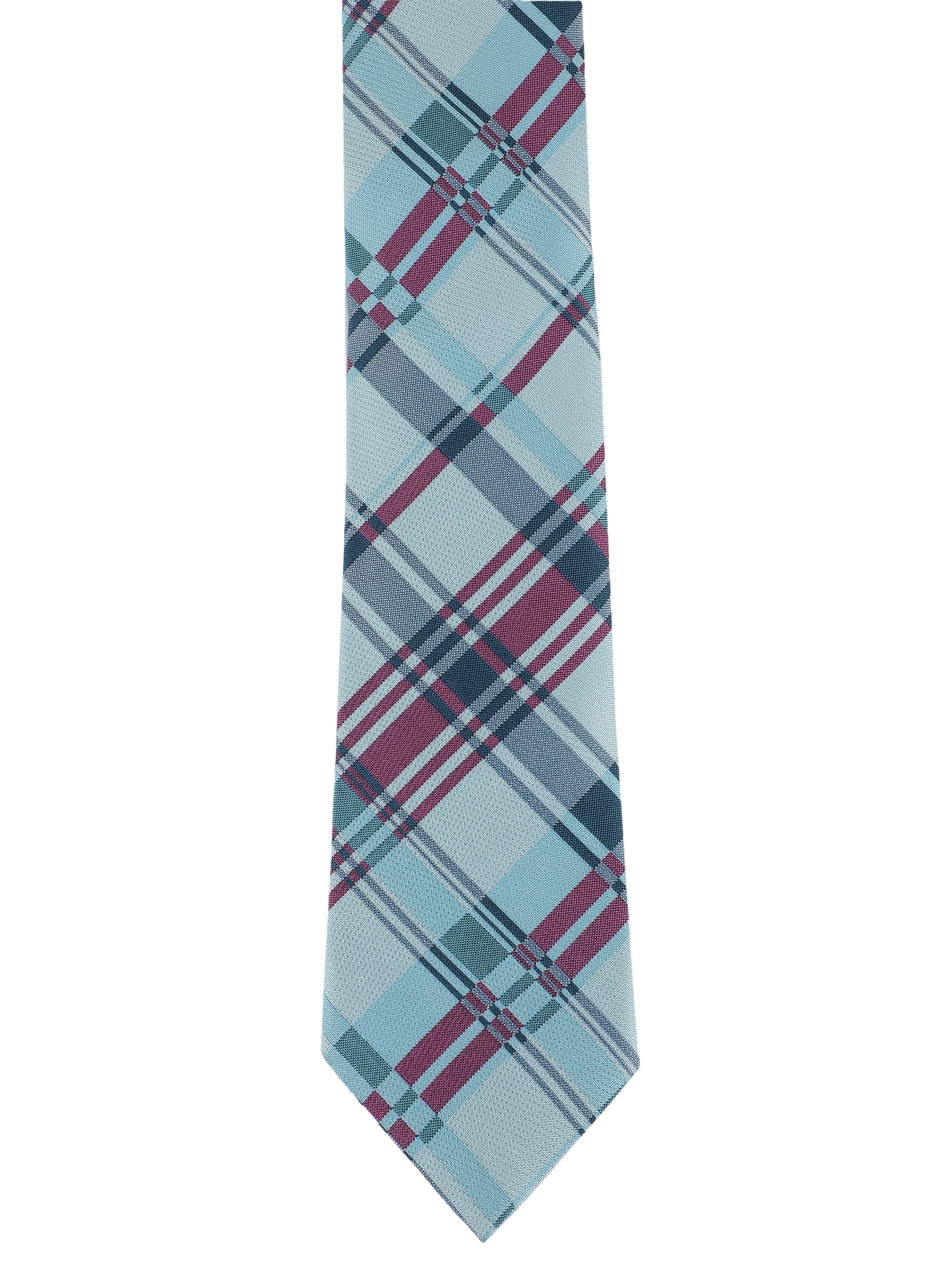 Alvaro Castagnino Microfiber Blue & Multi Coloured Printed Necktie with same fabric box for Men