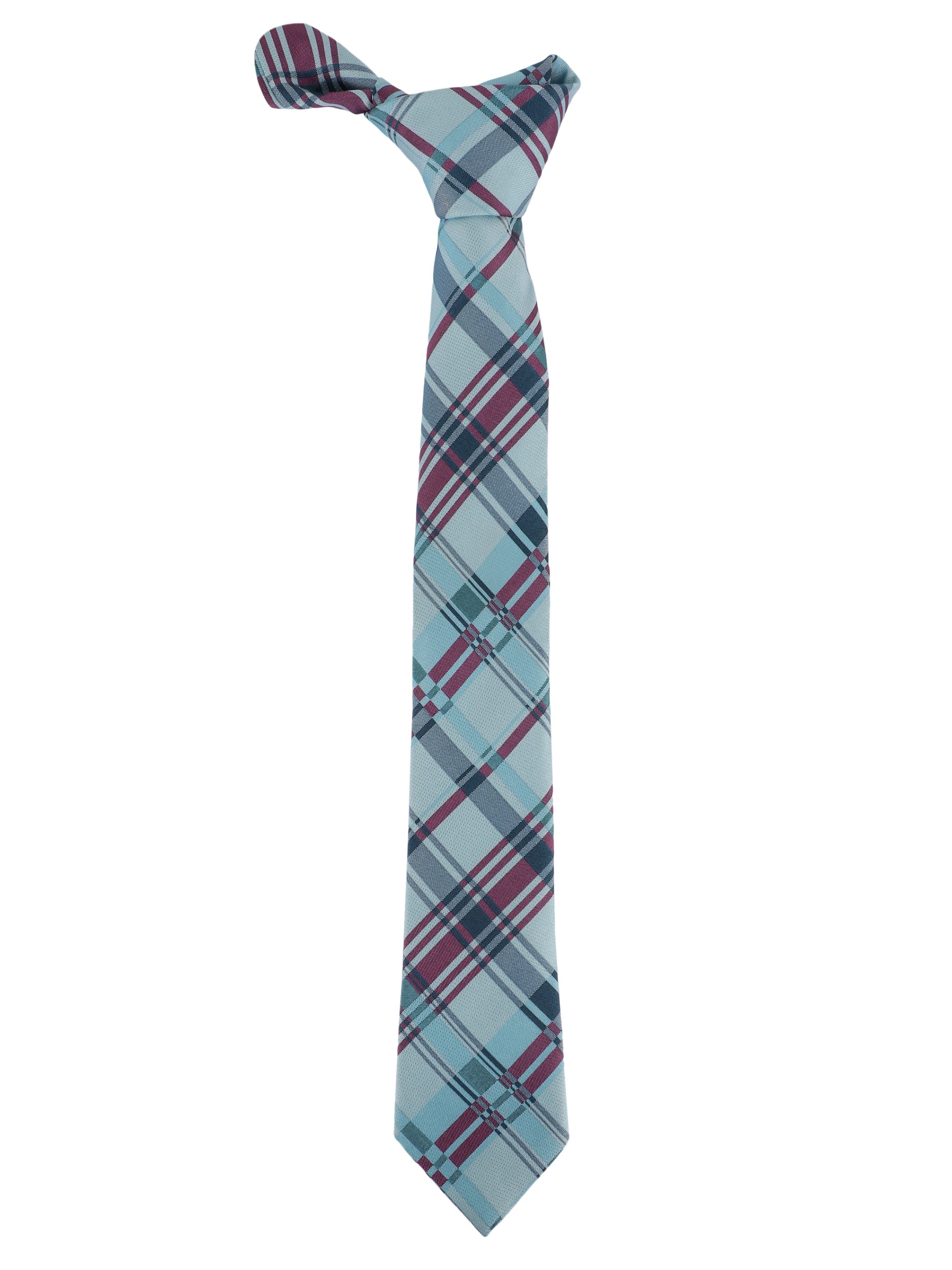 Alvaro Castagnino Microfiber Blue & Multi Coloured Printed Necktie with same fabric box for Men