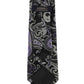 Alvaro Castagnino Microfiber Black & Multi Coloured Printed Necktie with same fabric box for Men