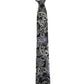 Alvaro Castagnino Microfiber Black & Multi Coloured Printed Necktie with same fabric box for Men