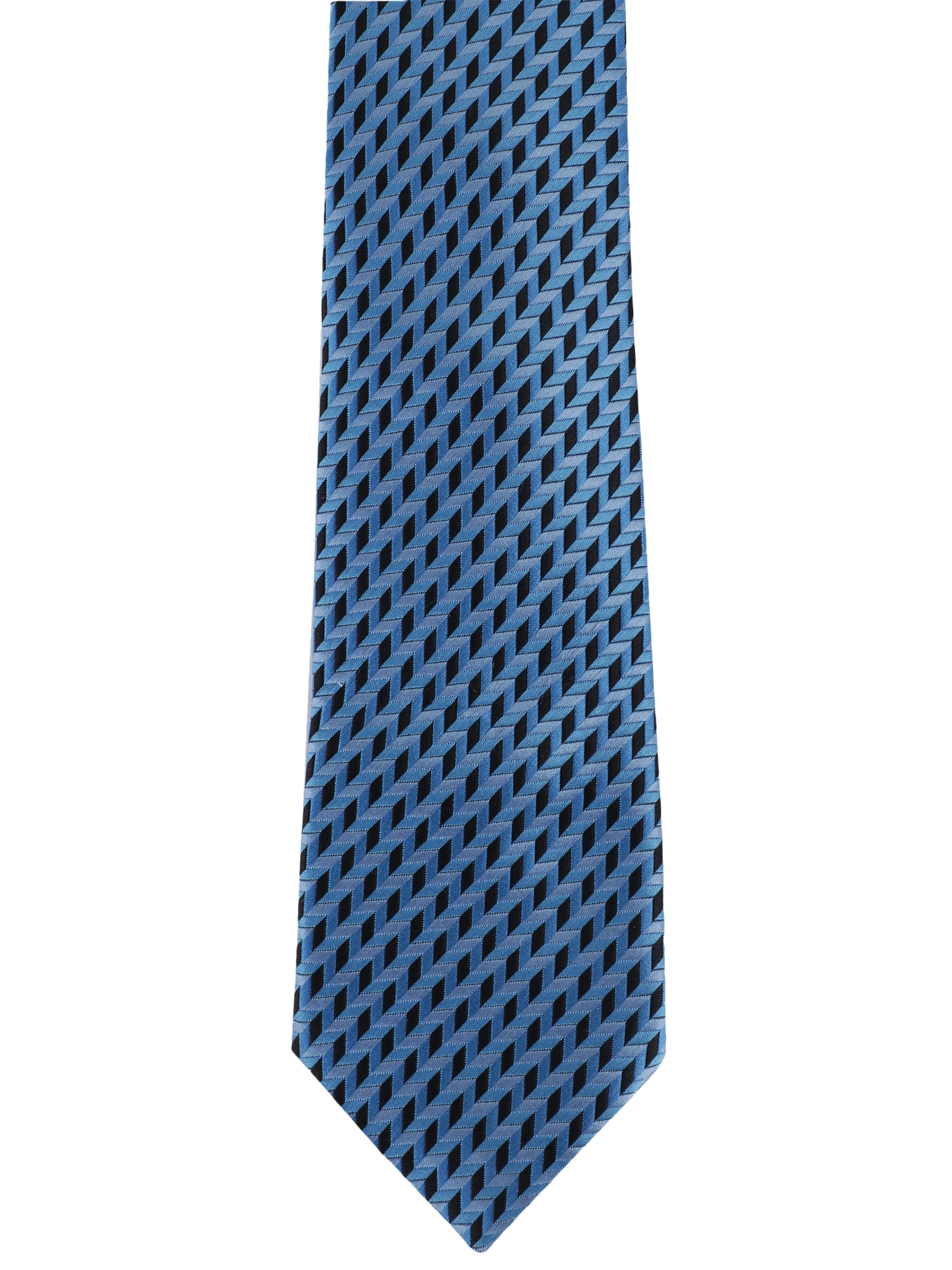 Alvaro Castagnino Microfiber Blue Colored Printed Necktie with same fabric box for Men