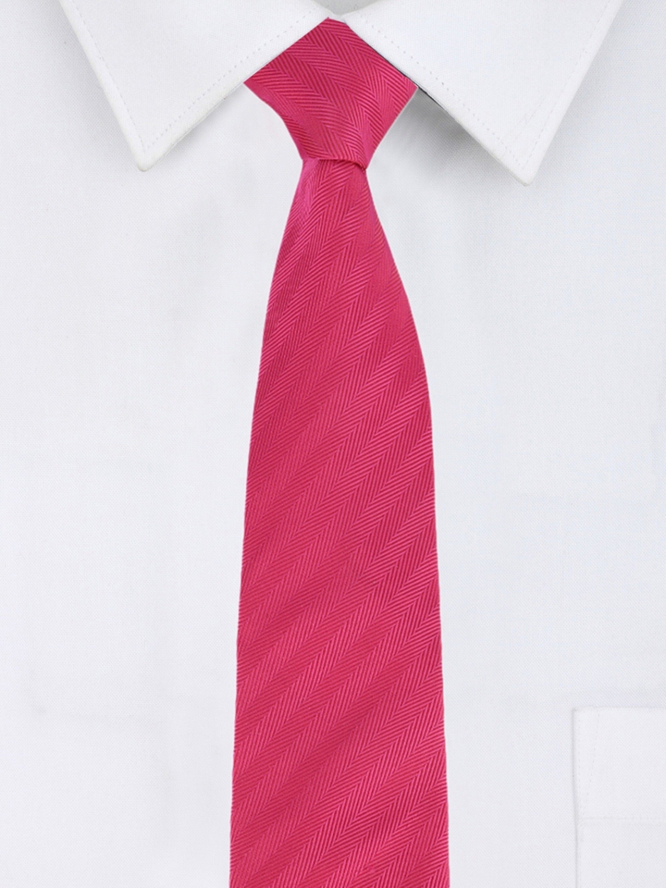 Alvaro Castagnino Microfiber Maroon Colored Solid Necktie for Men