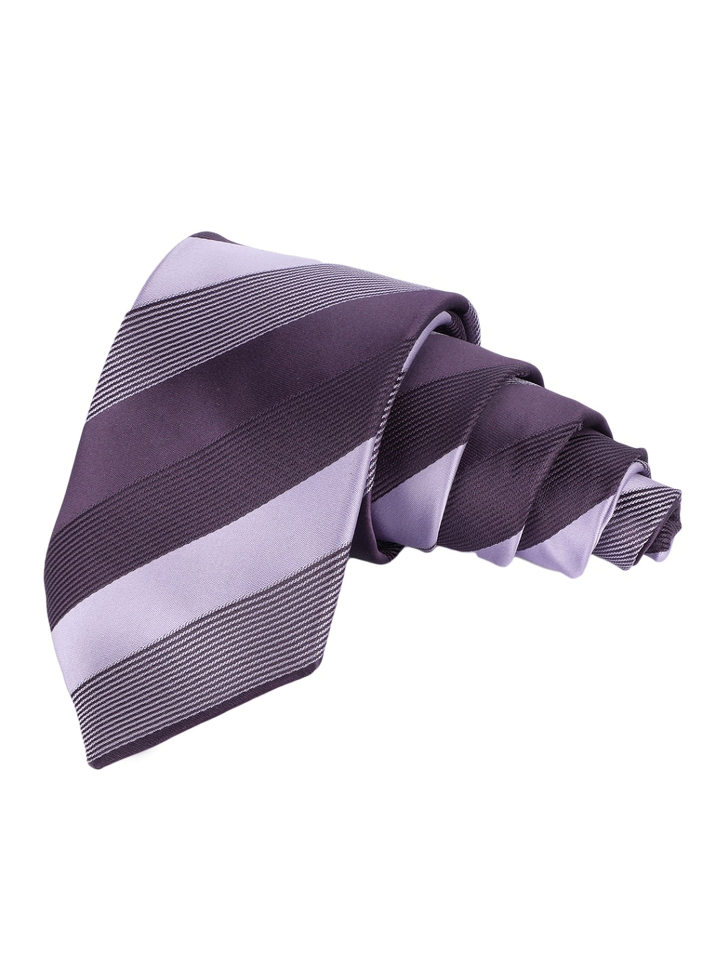 Alvaro Castagnino Microfiber Maroon::Multi Colored Stripes Necktie for Men