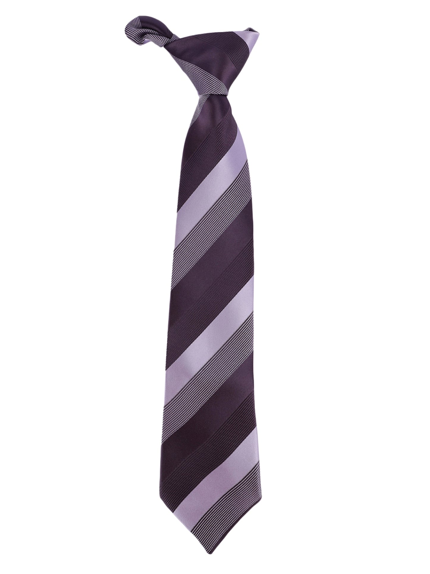 Alvaro Castagnino Microfiber Maroon::Multi Colored Stripes Necktie for Men