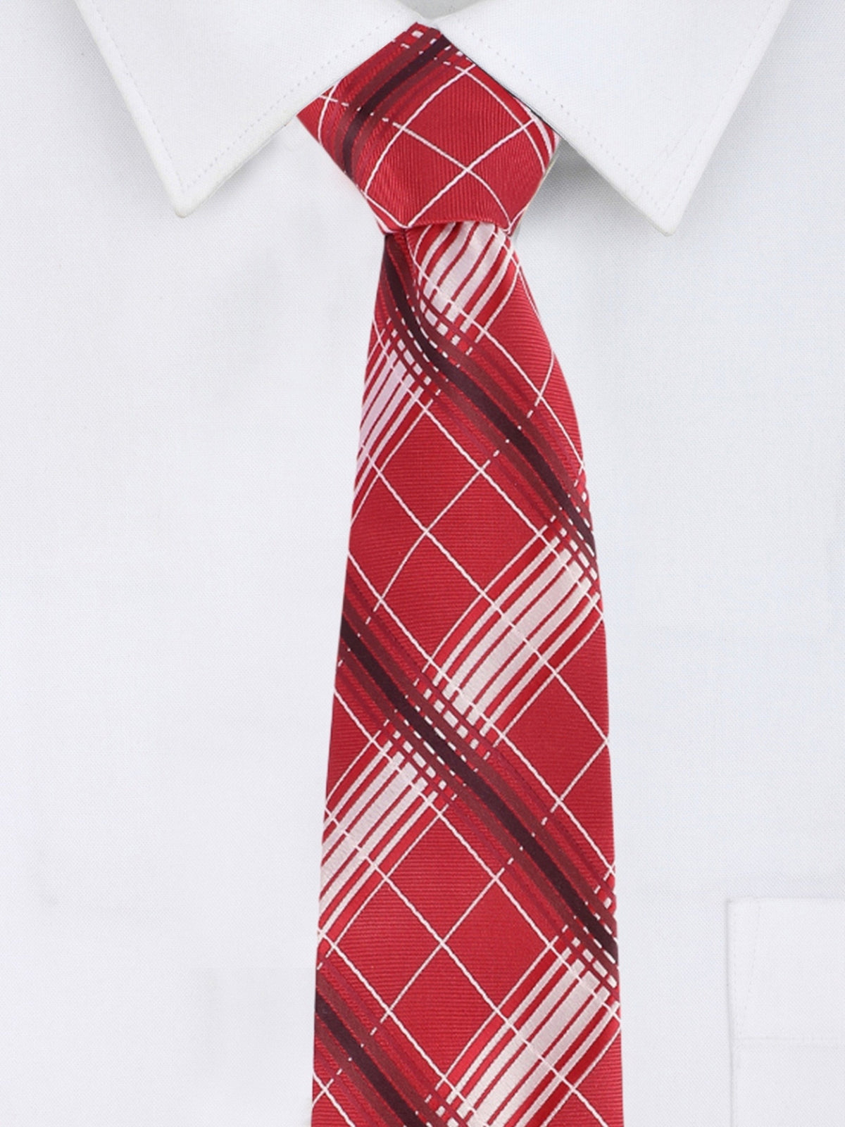 Red Checked Necktie