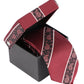 Alvaro Castagnino Microfiber Maroon::Multi Colored Printed with Stripes Necktie for Men