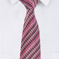 Alvaro Castagnino Microfiber Pink::Multi Colored Solid Necktie for Men
