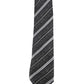 Alvaro Castagnino Microfiber Black::White Colored Solid Necktie for Men